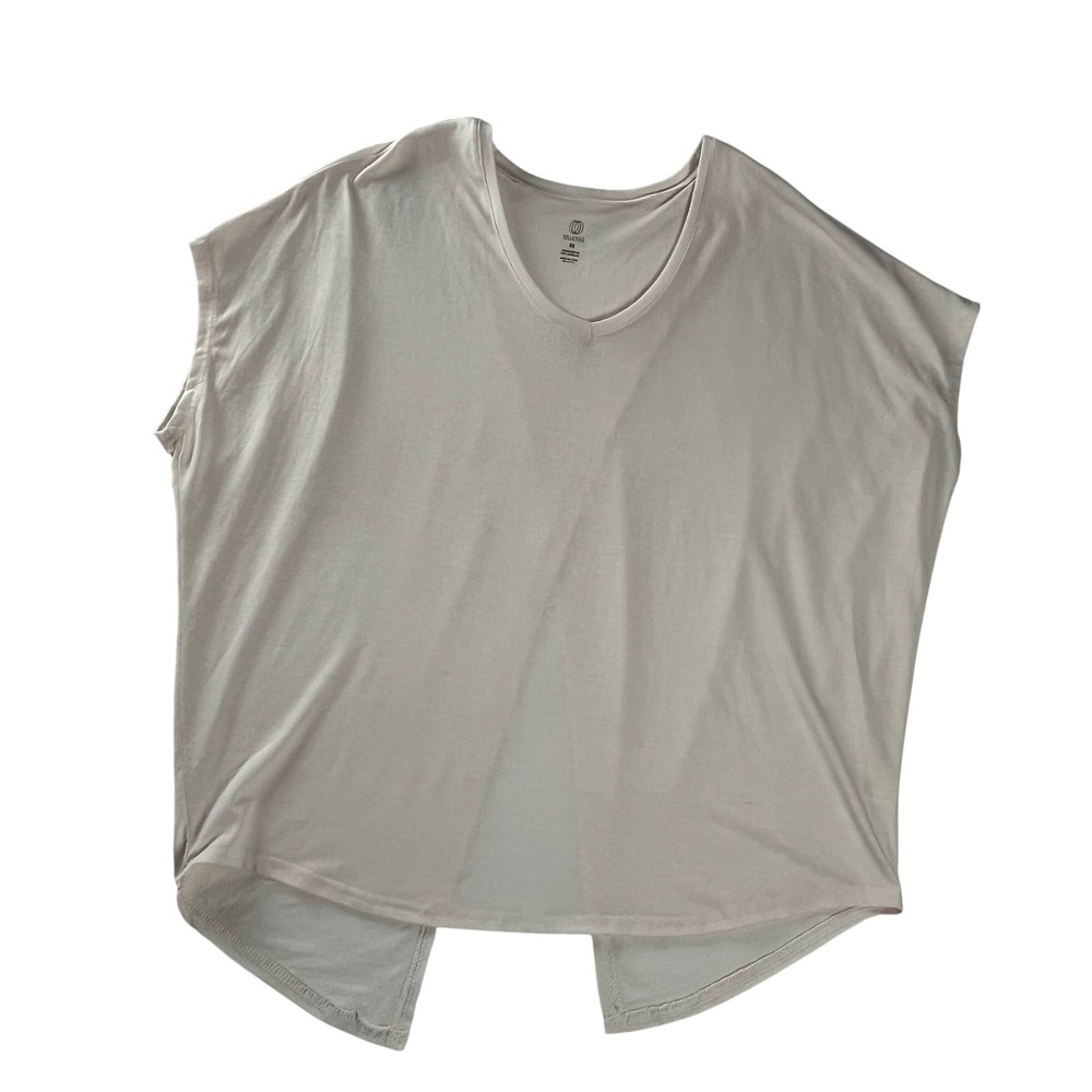 Balance Collection Pink Open Back Athleisure Top V Neck‎ Cap Sleeve Size M